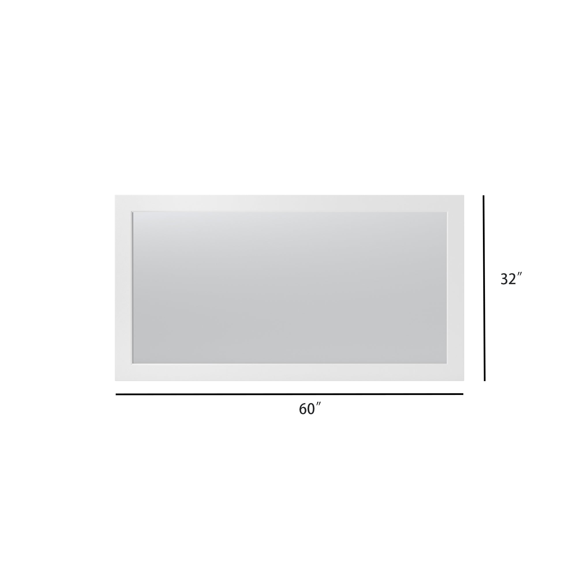 (Rectangular MDF Framed Wall Mounted Bathroom Mirror(CRM05)