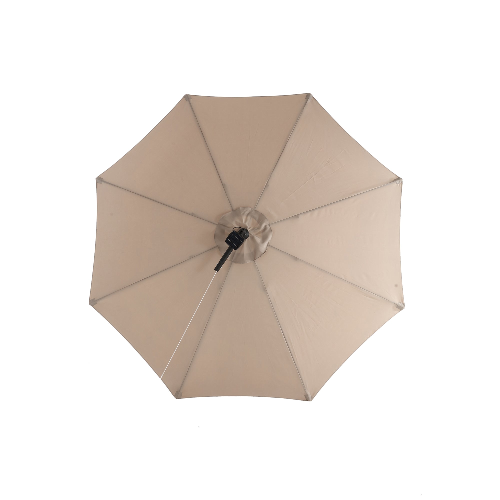 10 ft. Offset Hanging Outdoor Market Umbrella with Solar LED BOHFPU02KH