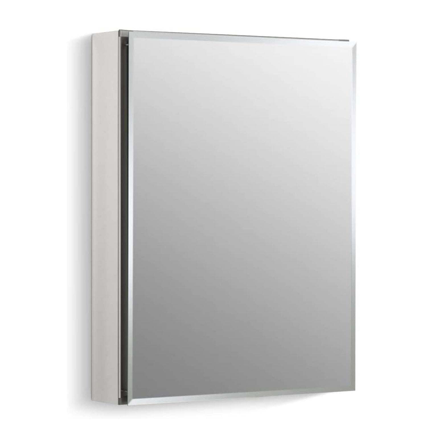 20 x 26 in. Rectangular Silver Aluminum Recessed/Surface Mount Medicine Cabinet with Mirror