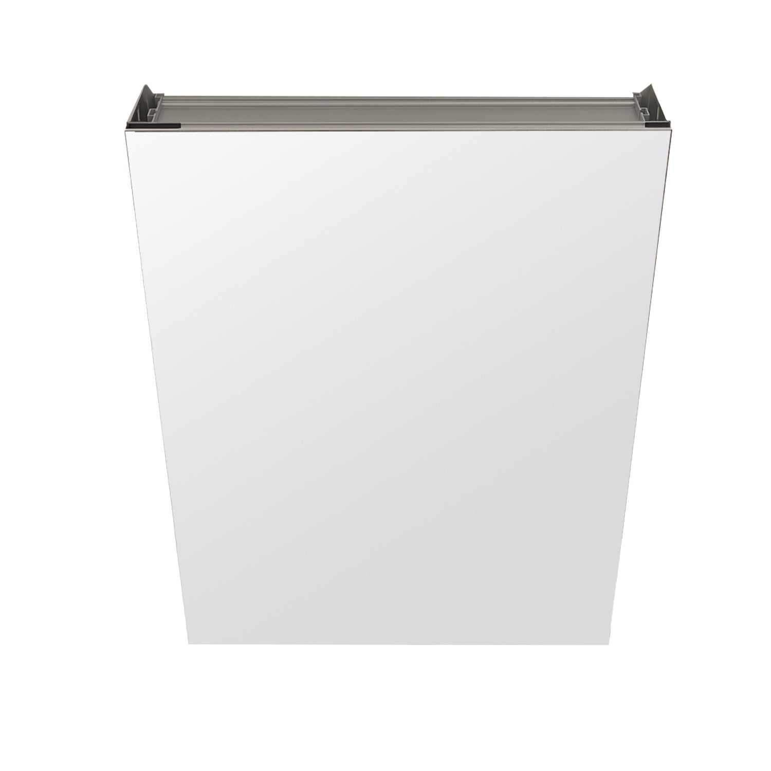 20 x 26 in. Rectangular Silver Aluminum Recessed/Surface Mount Medicine Cabinet with Mirror
