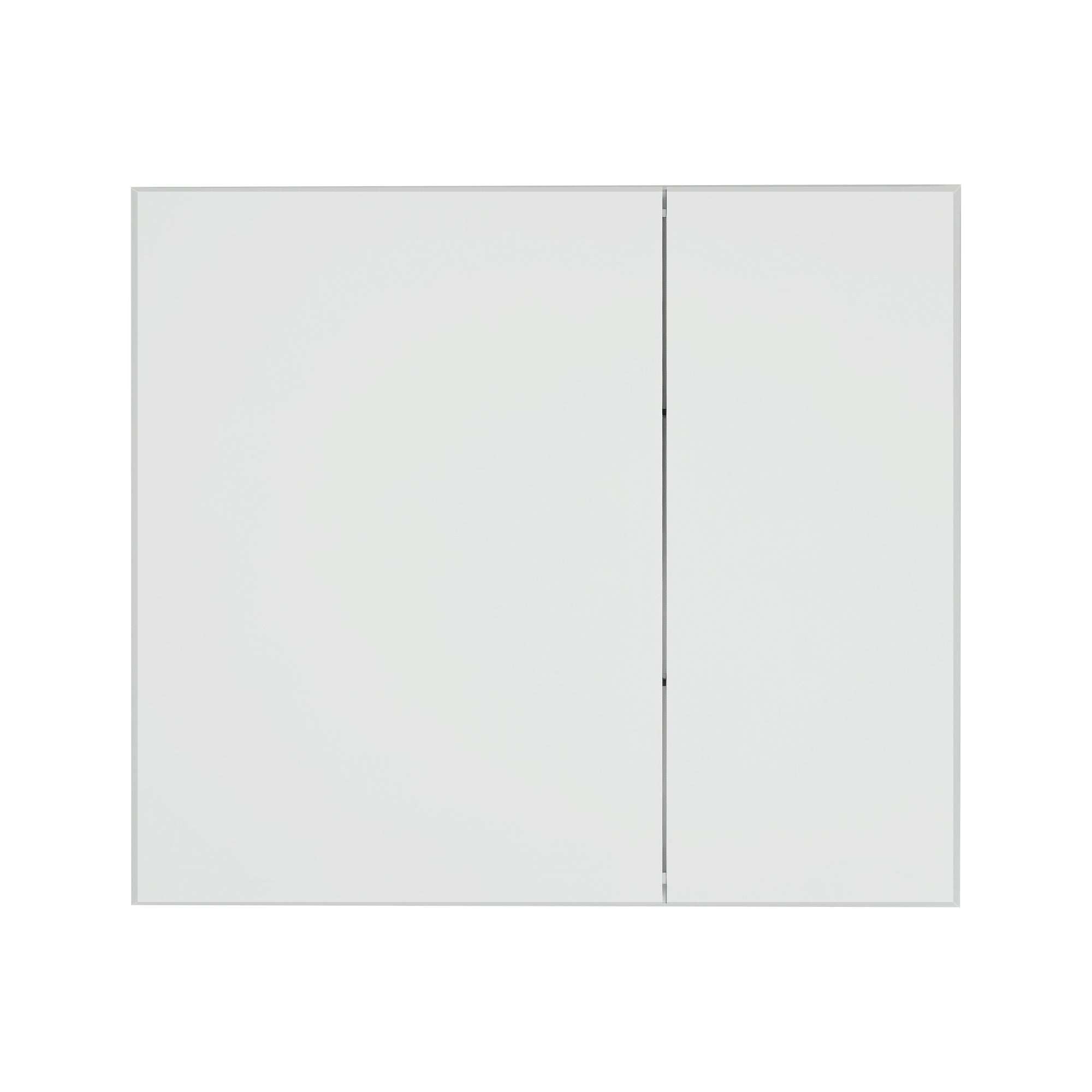 30 x 26 in. Rectangular Silver Aluminum Recessed/Surface Mount Medicine Cabinet with Mirror